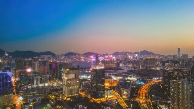 28 Mayıs 2022 Doğu Kowloon, Hong Kong 'da ikamet alanı.