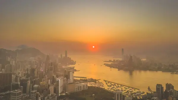 2023年5月29日香港城市景观 从红色焚烧炉山顶眺望 — 图库照片