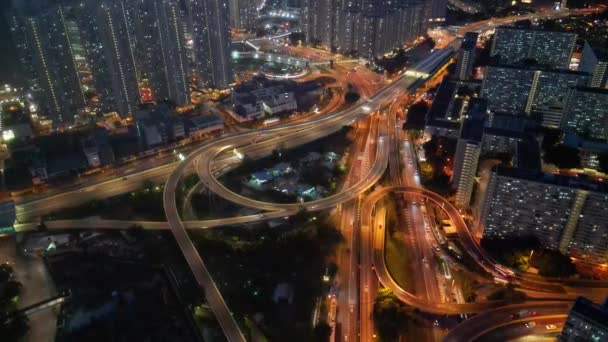 Intercambio Caminos Intersección Carreteras Choi Hung Mayo 2023 — Vídeo de stock