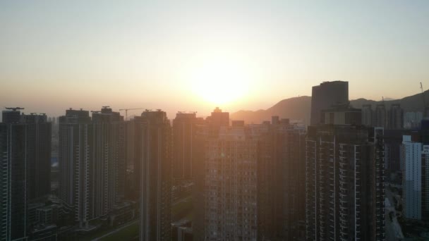 Bostadsbyggnader Kai Tak Hongkong Maj 2022 — Stockvideo