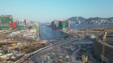 Kai Tak Spor Parkı inşaatı, 28 Mayıs 2022.