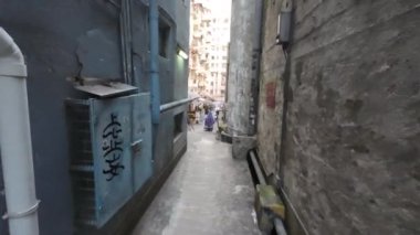 North Point, Hong Kong 'daki eski binaların sokağı - 29 Mayıs 2023