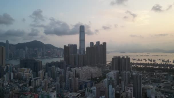 Şehir Kaleydoskobu Yau Tsim Mongs Canlı Şehir Halısı Haziran 2023 — Stok video