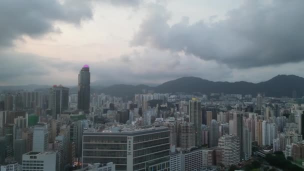 Město Kaleidoskop Yau Tsim Mongs Vibrant Urban Tapisérie Června 2023 — Stock video