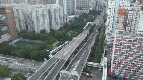 Язуючи Світи Західний Коулун Коридори Urban Pathway Гонконг Червня 2023 — стокове відео