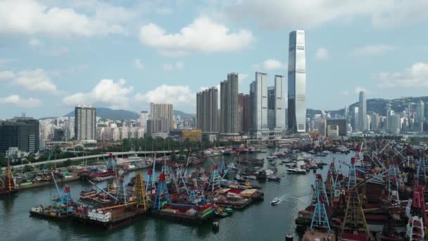 Harbor Haven Yau Teis Tranquil Typhoon Shelter Giugno 2023 — Video Stock