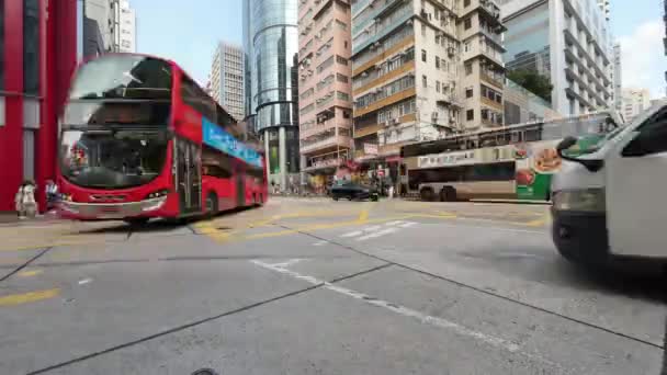 Navegando Pelo Bustling District Hong Kong Junho 2023 — Vídeo de Stock