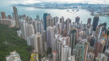 Hong Kong 'daki Modern Ofis Binaları, 8 Haziran 2023