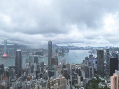Hong Kong 'daki Modern Ofis Binaları, 8 Haziran 2023