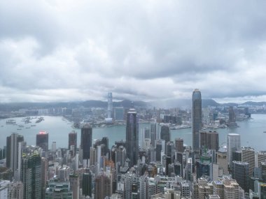 Hong Kong 'daki Modern Ofis Binaları, 8 Haziran 2023