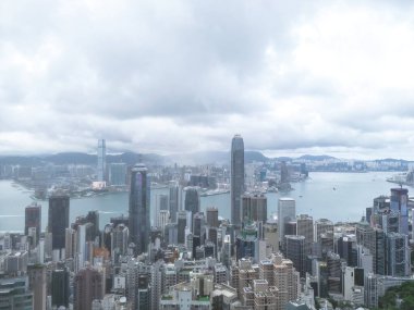 Hong Kong 'daki Modern Ofis Binaları, 8 Haziran 2023