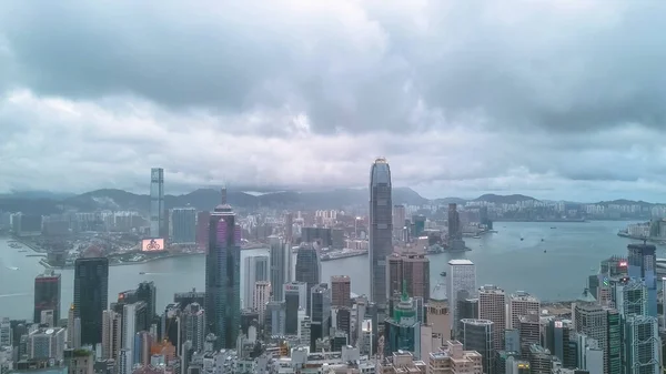 Gli Edifici Uffici Moderni Hong Kong Giugno 2023 — Foto Stock