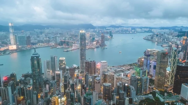 Die Modernen Bürogebäude Hongkong Juni 2023 — Stockfoto