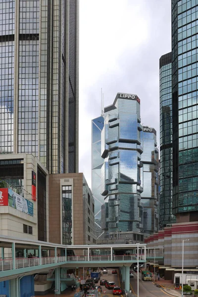 Июня 2023 Современные Офисные Здания Гонконге Смешанная Архитектура Бизнес — стоковое фото