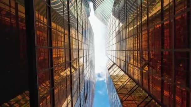 Golden Window Tower Maestoso Grattacielo Nello Splendido Skyline Hong Kong — Video Stock