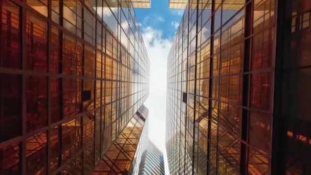 Golden Window Tower Majestatyczny Wieżowiec Olśniewającym Wieżowcu Hongkongu Czerwca 2023 — Wideo stockowe