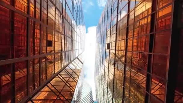Golden Window Tower Maestoso Grattacielo Nello Splendido Skyline Hong Kong — Video Stock