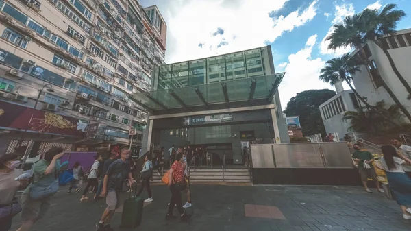 2023 Junho Rua Tsim Sha Tsui Mergulhando Coração Vibrante Hong — Fotografia de Stock