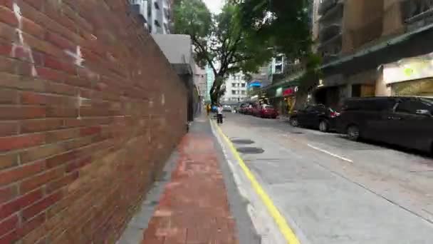 Egy Nyüzsgő Utca Hong Kong Szívében 2023 Június — Stock videók