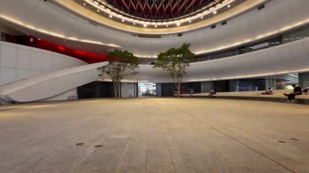 Wnętrze Chińskiej Opery Zabytek Kultury Poświęcony Promocji Zachowaniu Tradycyjnej Hong — Wideo stockowe