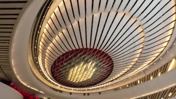 Interior Chinese Opera Cultural Landmark Dedicated Promoting Preserving Traditional Hong — Stock Video