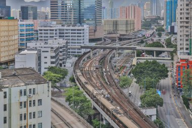 21 Haziran 2023 'te Kowloon Bay Depot' taki MTR sisteminin operasyonel kalbi.