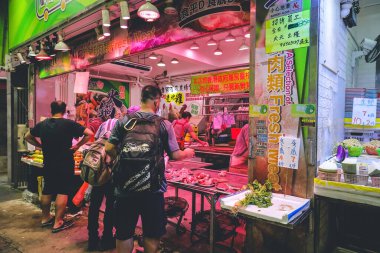 Kwun Tong Islak Pazarı 'nın canlı atmosferi, 21 Haziran 2023