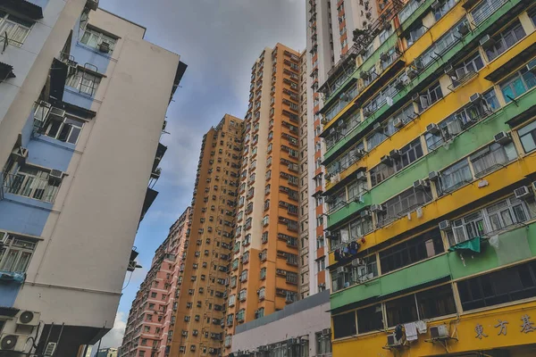 Stare Bloki Mieszkalne Kwun Tong Czerwca 2023 — Zdjęcie stockowe
