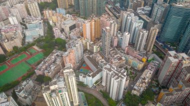 Kwun Tong 'daki eski apartman blokları, HK 21 Mayıs 2022