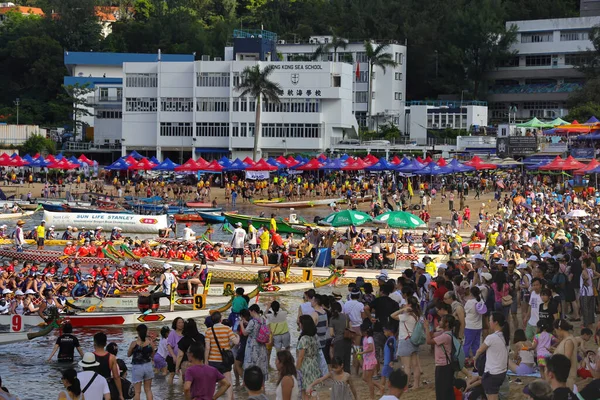 stock image June 22 2023, the Dragon boats festival race in Stanley beach