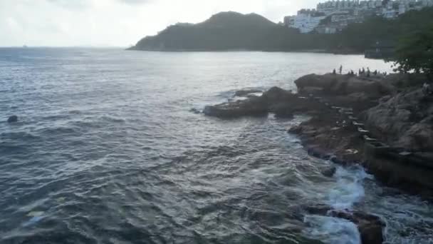 Die Landschaft Von Stanley Back Beach Hongkong Juni 2023 — Stockvideo