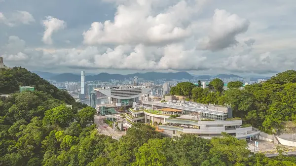 stock image The Peak Tower with the The Peak Galleria, June 26 2023