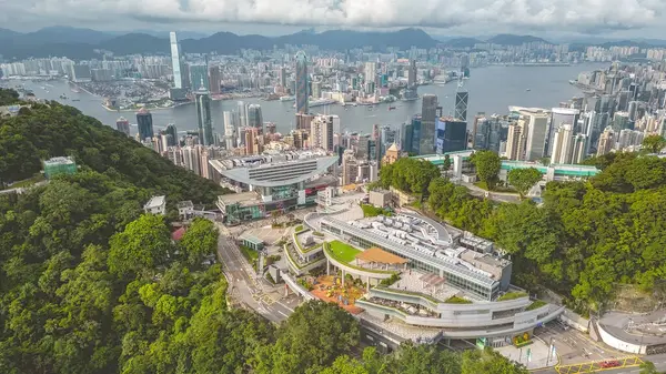 stock image The Peak Tower with the The Peak Galleria, June 26 2023