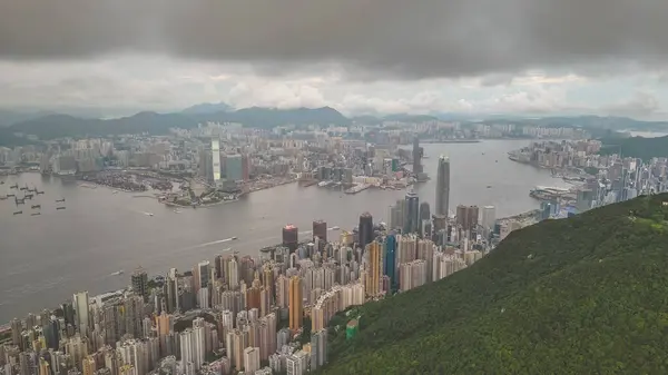 Das Stadtbild Von Hongkong Und Kowloon Mai 2022 — Stockfoto