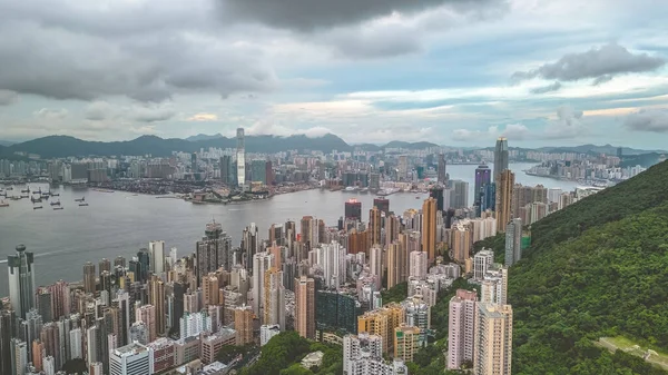 Αστικό Τοπίο Του Χονγκ Κονγκ Και Του Kowloon Ιουνίου 2023 — Φωτογραφία Αρχείου