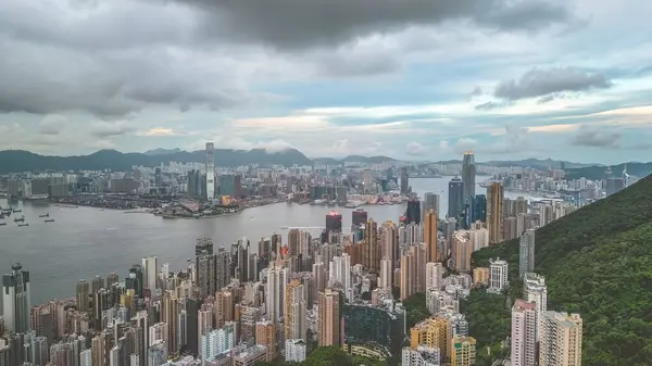 Αστικό Τοπίο Του Χονγκ Κονγκ Και Του Kowloon Ιουνίου 2023 — Φωτογραφία Αρχείου