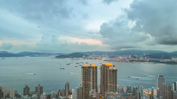 Paisaje Urbano Hong Kong Kowloon Junio 2023 —  Fotos de Stock