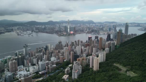 Великолепная Высотная Архитектура Поселение Сай Ван Мая 2022 Года — стоковое видео