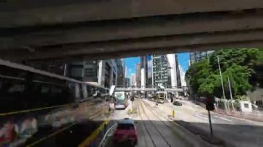 Wan Chai, 26 Haziran 2023 'te Hong Kong' da modern gelişimin bir karışımıdır..