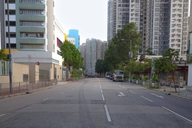 Temmuz 12023, To Kwa Wan 'daki binaların manzarası.