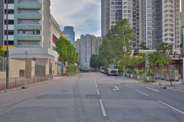 Temmuz 12023, To Kwa Wan 'daki binaların manzarası.