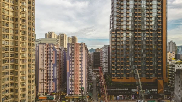 Una Vista Edificios Kwa Wan Julio 2023 — Foto de Stock