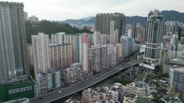 Chatham Road Hung Hom Kowloon Lipiec 2023 — Wideo stockowe
