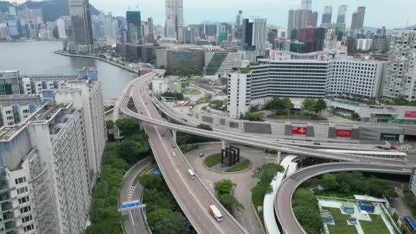 香港红坑绕道公路 2023年7月1日 — 图库视频影像