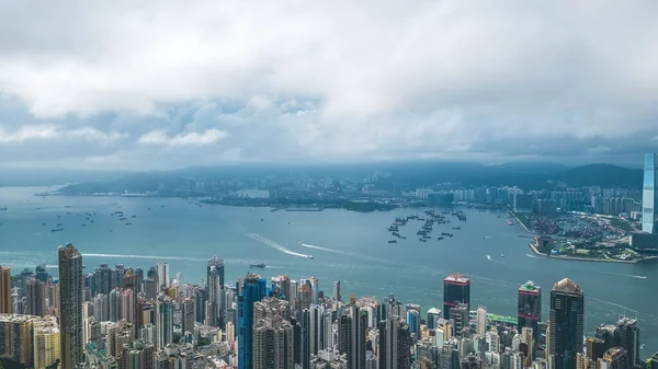 位于香港岛中部的分区 2023年7月4日 — 图库照片