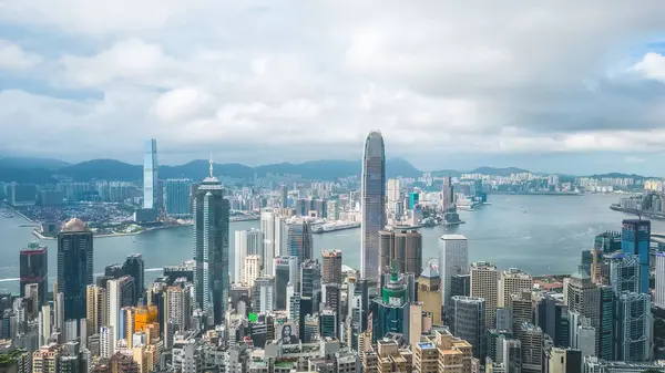 香港島の中央部に位置する地区 2023年7月4日 — ストック写真