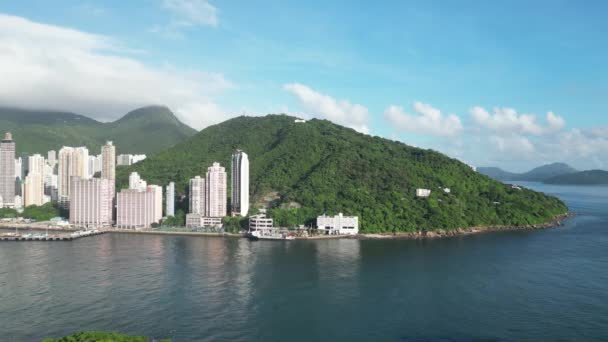 Трансферная Станция Island West Является Жизненно Важным Транспортным Узлом Гонконге — стоковое видео