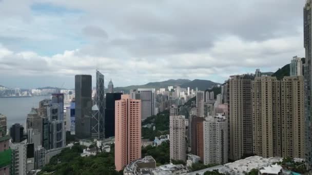 Kerület Található Központi Része Hong Kong Sziget Július 2023 — Stock videók