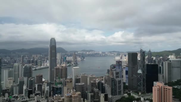 District Located Central Part Hong Kong Island July 2023 — Stock Video