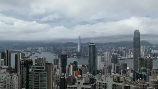 Distrito Situado Parte Central Isla Hong Kong Julio 2023 — Vídeos de Stock